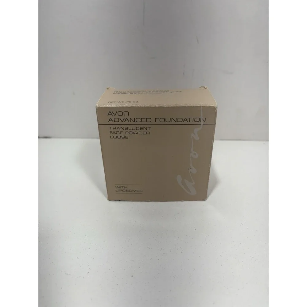 Avon Advance Foundation Translucent Light / Medium Face Powder Loose W Liposomes